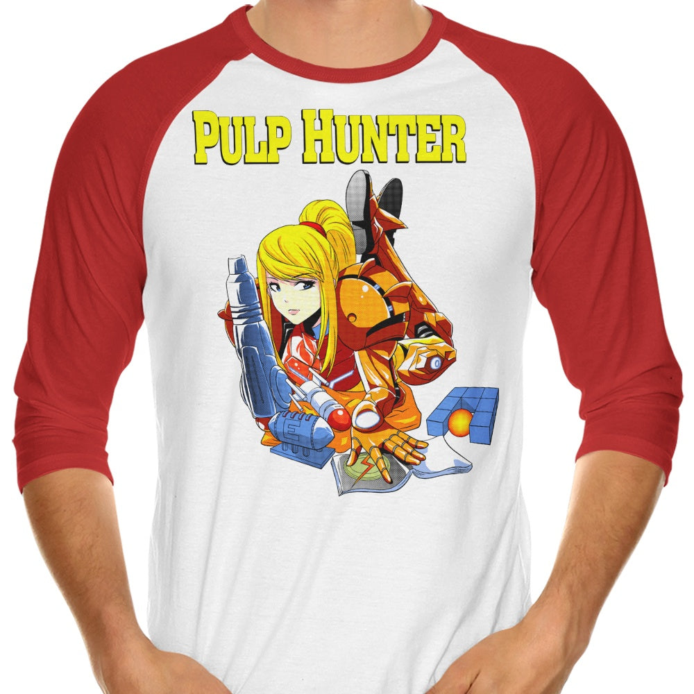 Pulp Hunter 3/4 Sleeve Raglan - Adult & Kids T-Shirts, Sweatshirts & Hoodies apparel design preview 1