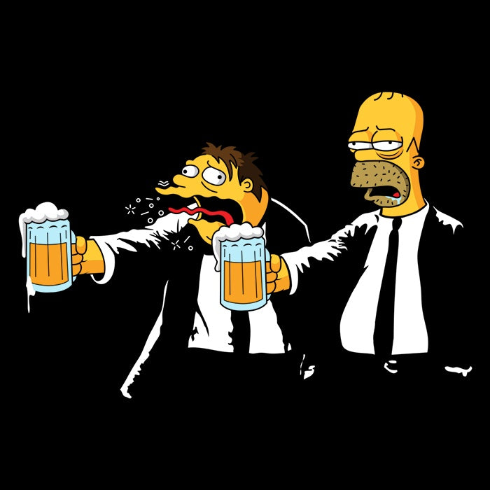 Pulp Simpson (Alt) - Adult & Kids T-Shirts, Sweatshirts & Hoodies apparel design preview 2