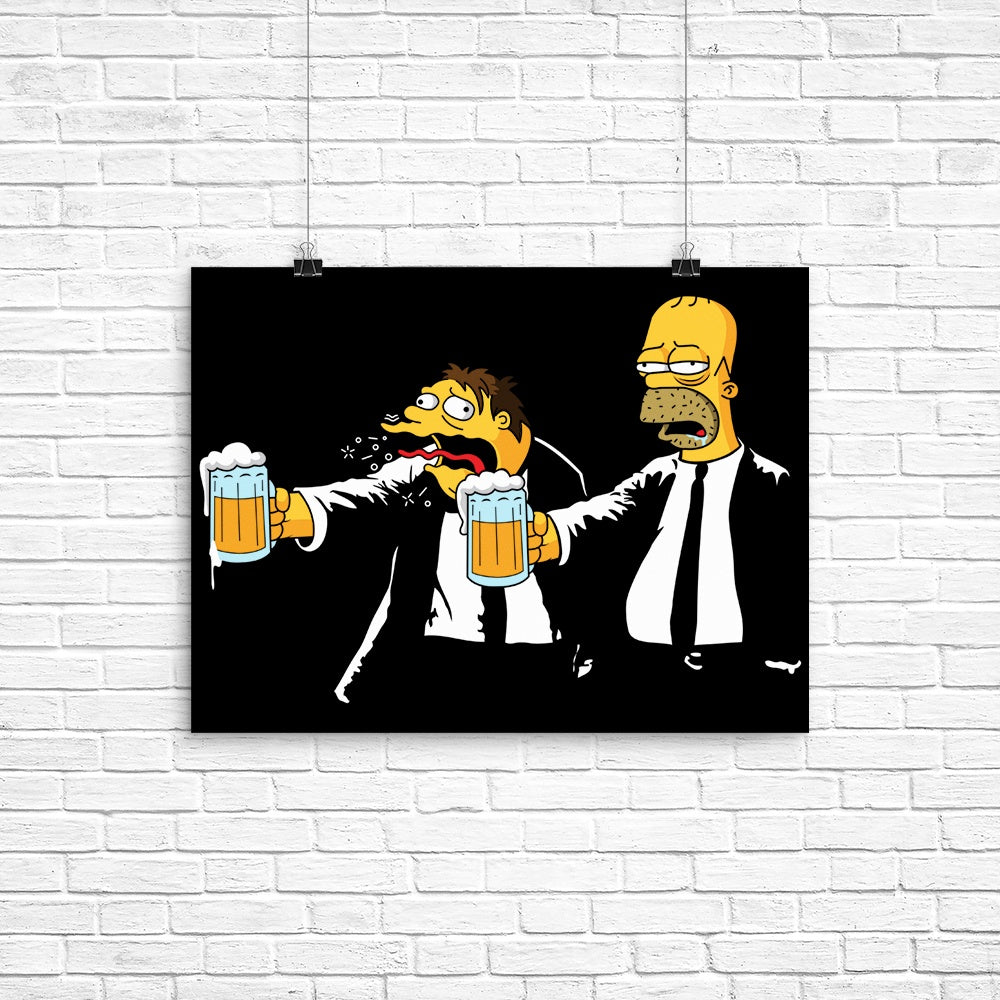 Pulp Simpson (Alt) Poster - Adult & Kids T-Shirts, Sweatshirts & Hoodies apparel design preview 1