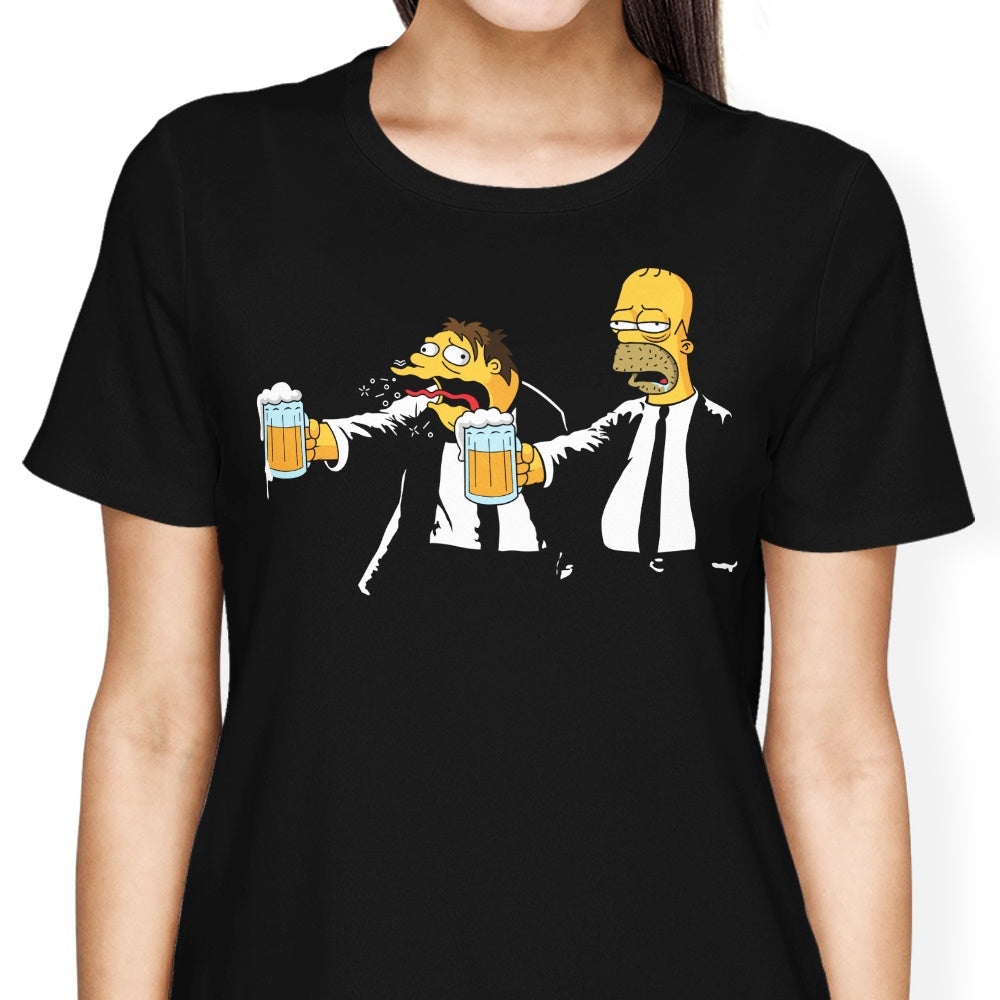 Pulp Simpson (Alt) Women's Apparel - Adult & Kids T-Shirts, Sweatshirts & Hoodies apparel design preview 2
