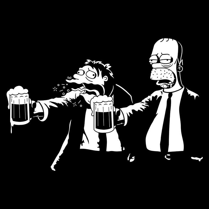 Pulp Simpson - Adult & Kids T-Shirts, Sweatshirts & Hoodies apparel design preview 2