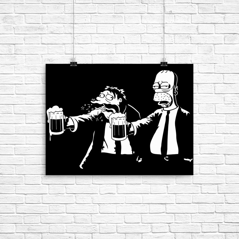 Pulp Simpson Poster - Adult & Kids T-Shirts, Sweatshirts & Hoodies apparel design preview 1
