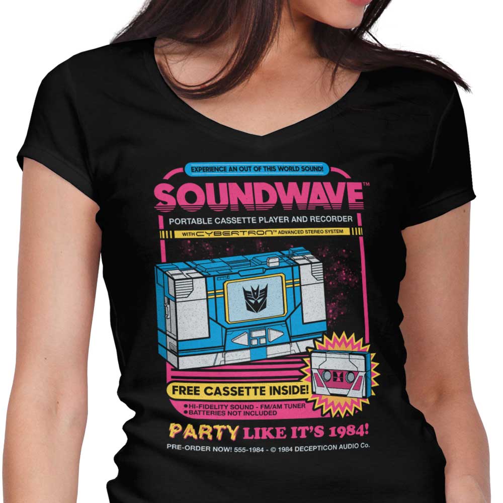 Pump Up The Volume Women's V-Neck - Adult & Kids T-Shirts, Sweatshirts & Hoodies apparel design preview 1