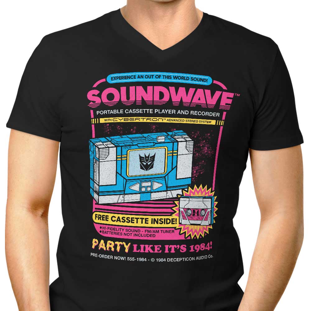Pump Up The Volume Men's V-Neck - Adult & Kids T-Shirts, Sweatshirts & Hoodies apparel design preview 1
