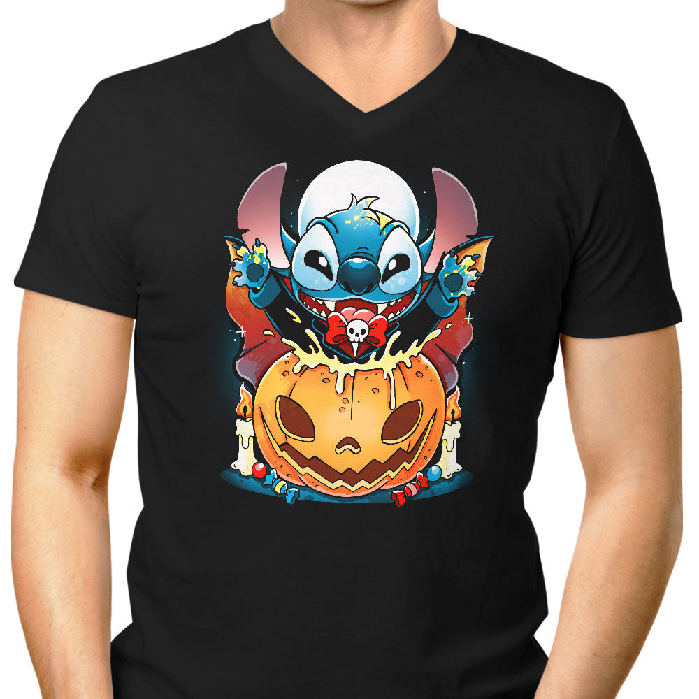 Pumpkin Experiment Men's V-Neck - Adult & Kids T-Shirts, Sweatshirts & Hoodies apparel design preview 1
