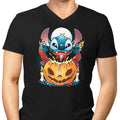 Pumpkin Experiment Men's V-Neck - Adult & Kids T-Shirts, Sweatshirts & Hoodies apparel design preview 1