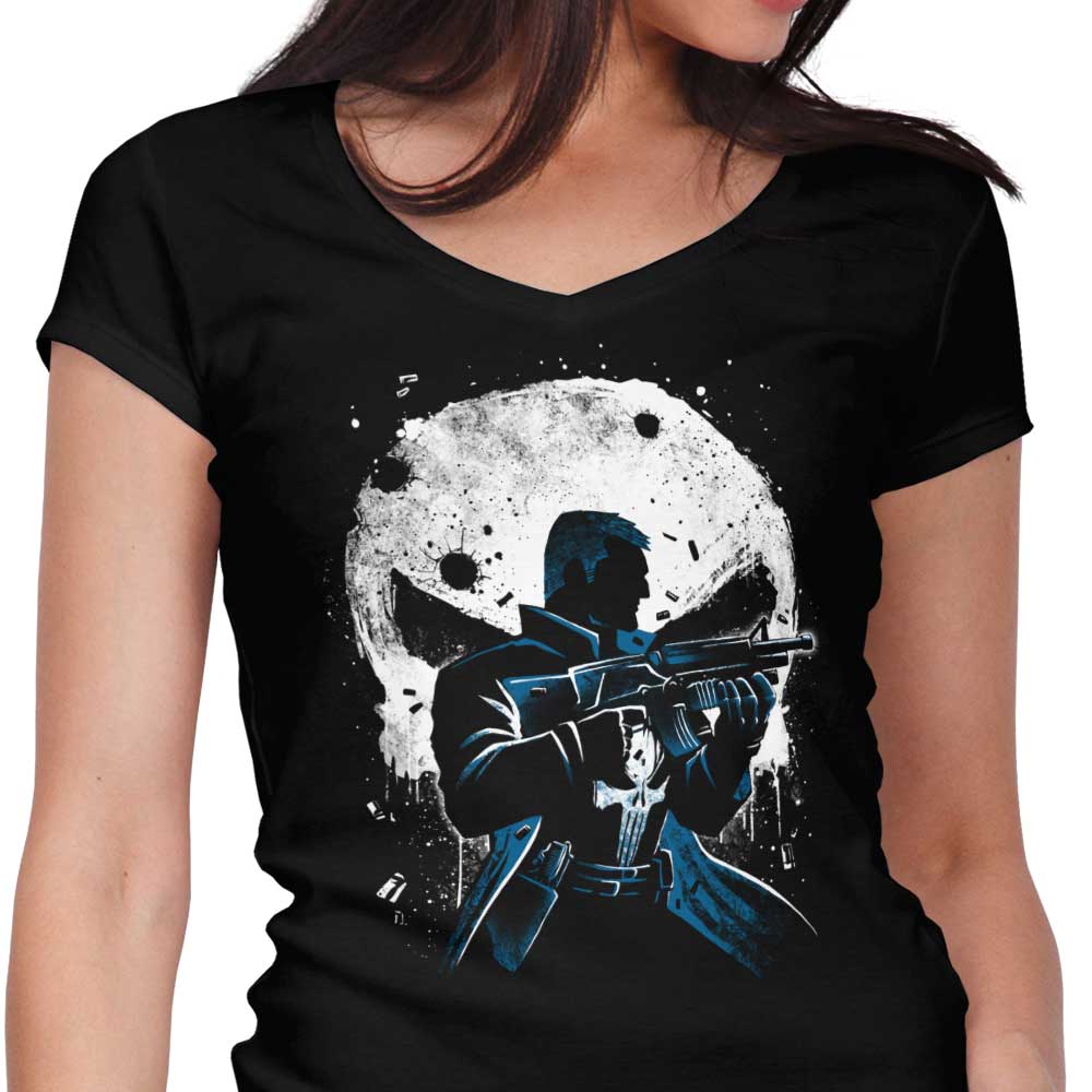 Punish Crime Women's V-Neck - Adult & Kids T-Shirts, Sweatshirts & Hoodies apparel design preview 1