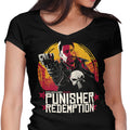 Punisher Redemption Women's V-Neck - Adult & Kids T-Shirts, Sweatshirts & Hoodies apparel design preview 1