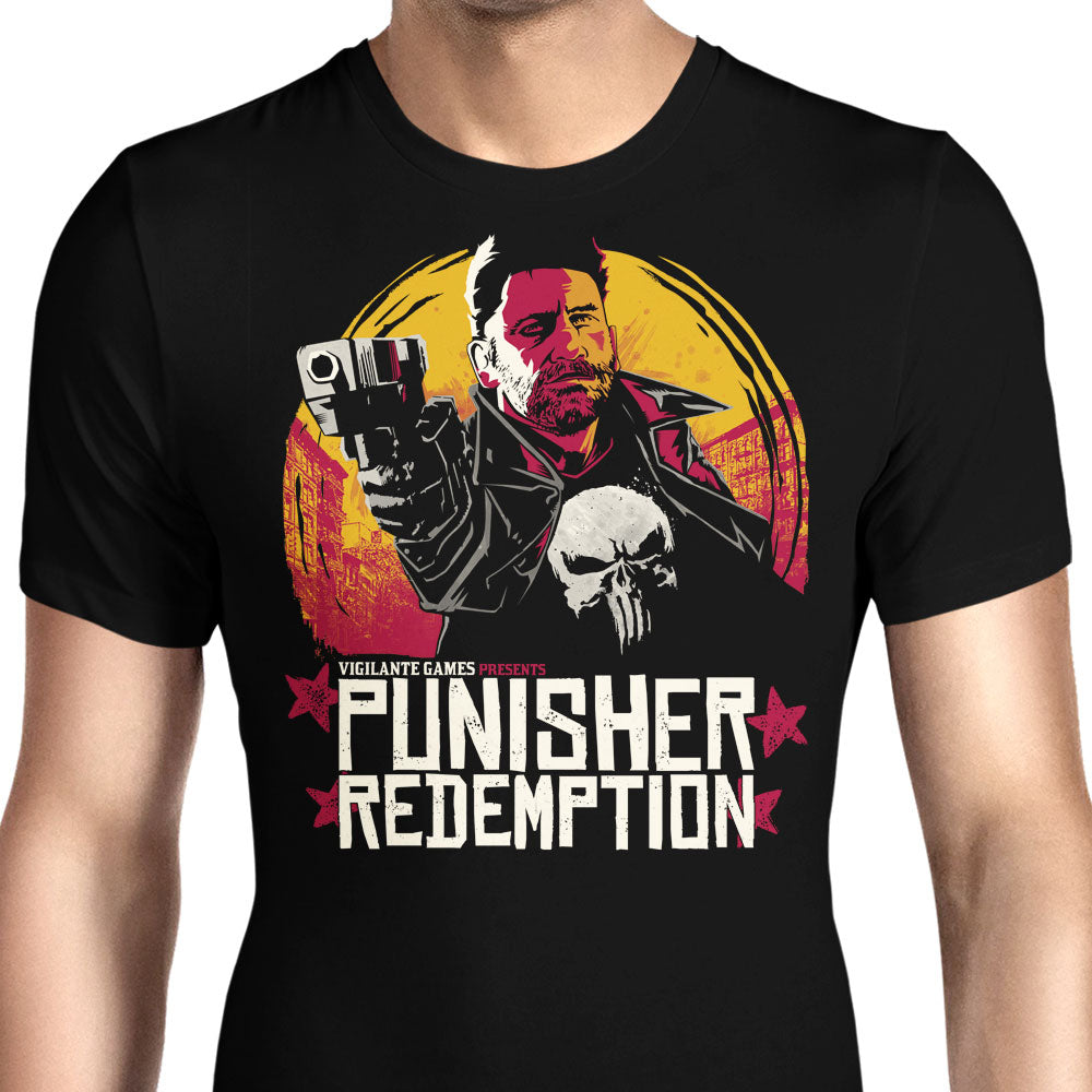 Punisher Redemption Men's Apparel - Adult & Kids T-Shirts, Sweatshirts & Hoodies apparel design preview 1