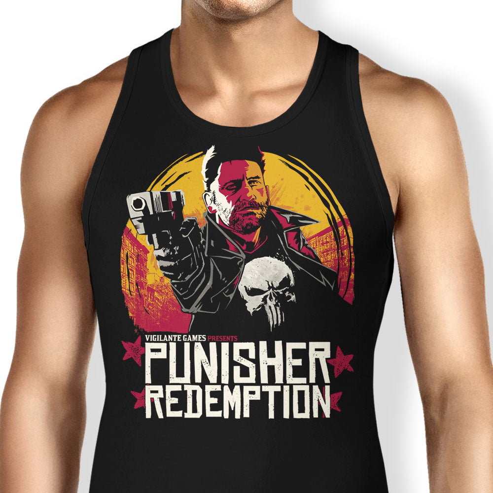 Punisher Redemption Tank Top - Adult & Kids T-Shirts, Sweatshirts & Hoodies apparel design preview 1