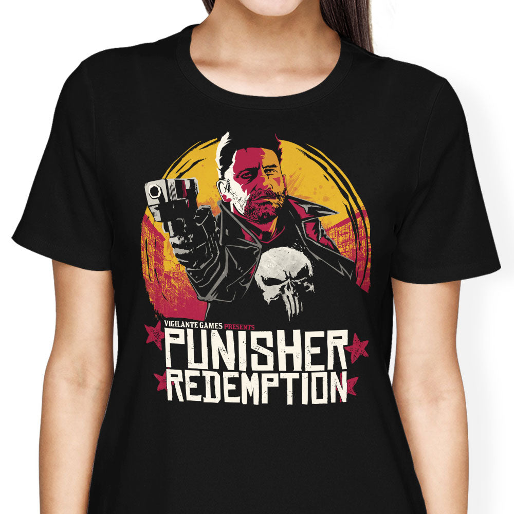 Punisher Redemption Women's Apparel - Adult & Kids T-Shirts, Sweatshirts & Hoodies apparel design preview 1