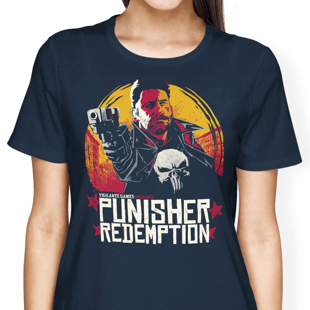 Punisher Redemption Women's Apparel - Adult & Kids T-Shirts, Sweatshirts & Hoodies apparel design preview 2