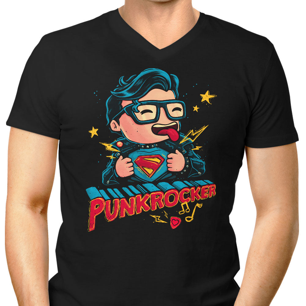 Punkrocker Men's V-Neck - Adult & Kids T-Shirts, Sweatshirts & Hoodies apparel design preview 1