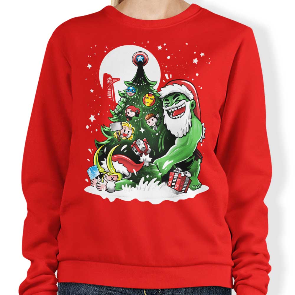 Puny God Christmas - Adult & Kids T-Shirts, Sweatshirts & Hoodies apparel design preview 1