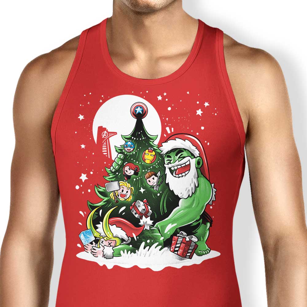 Puny God Christmas Tank Top - Adult & Kids T-Shirts, Sweatshirts & Hoodies apparel design preview 1