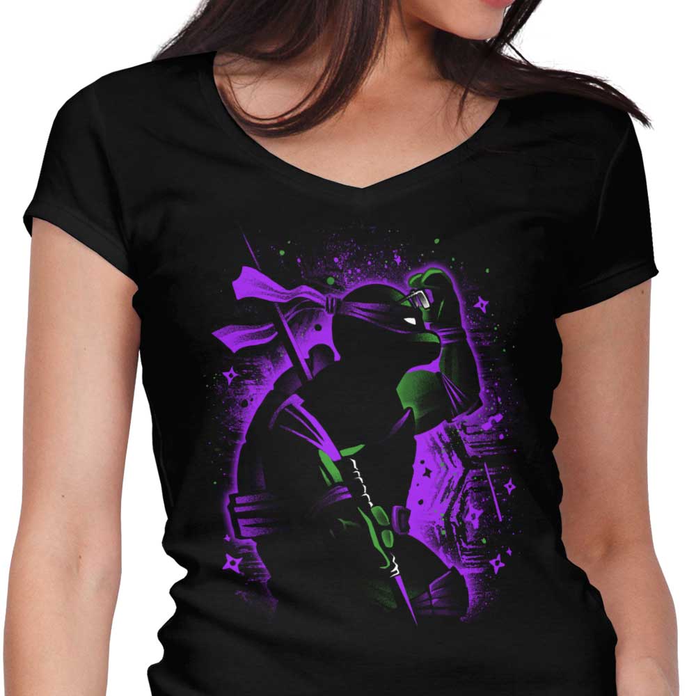 Purple Intellectual Ninja Women's V-Neck - Adult & Kids T-Shirts, Sweatshirts & Hoodies apparel design preview 1