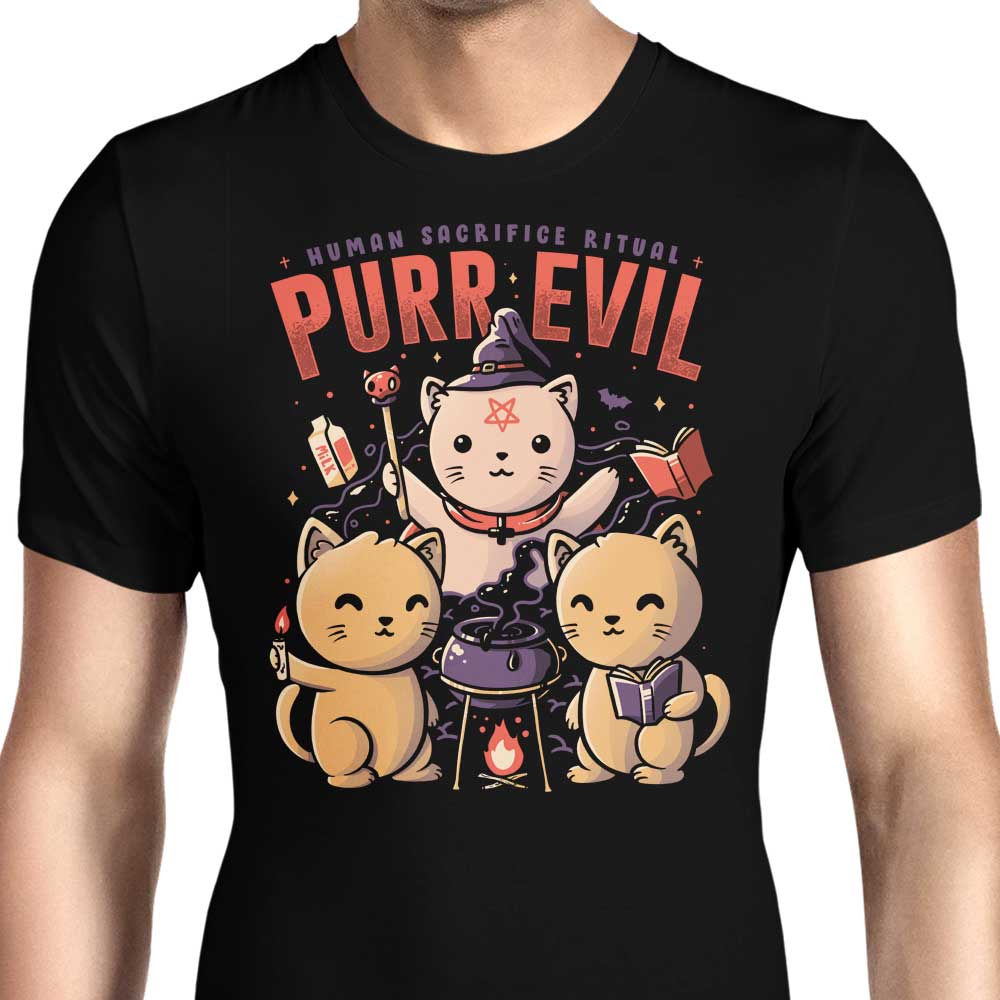 Purr Evil Men's Apparel - Adult & Kids T-Shirts, Sweatshirts & Hoodies apparel design preview 1