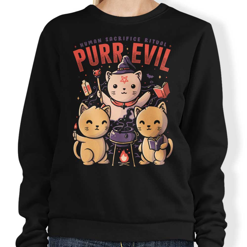 Purr Evil - Adult & Kids T-Shirts, Sweatshirts & Hoodies apparel design preview 1