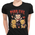 Purr Evil Women's Apparel - Adult & Kids T-Shirts, Sweatshirts & Hoodies apparel design preview 1