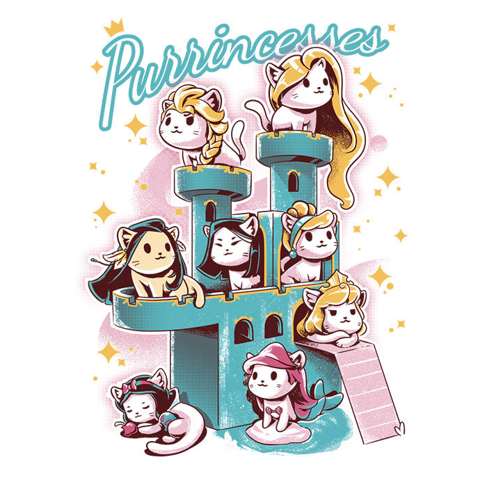 Purrincesses - Adult & Kids T-Shirts, Sweatshirts & Hoodies apparel design preview 2