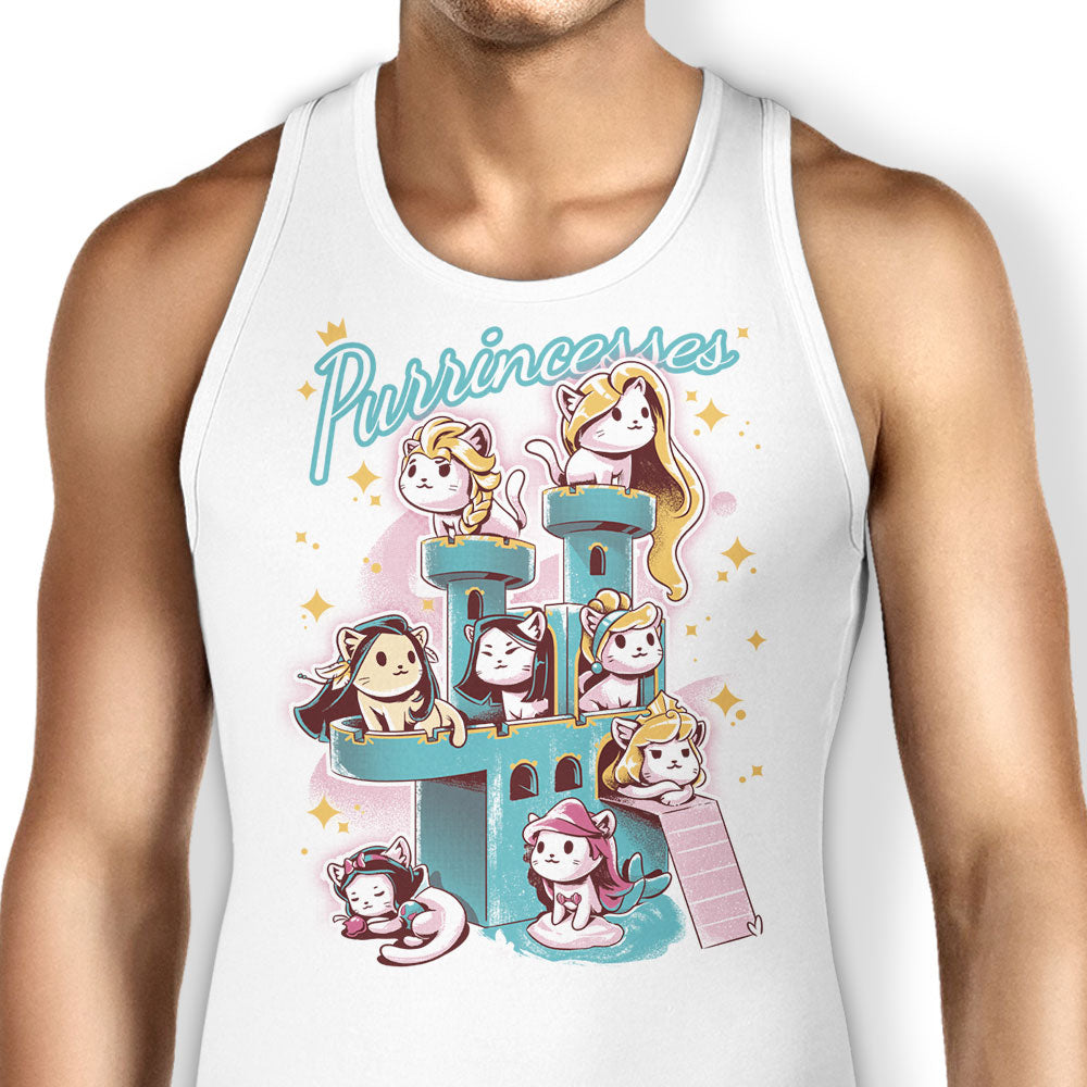 Purrincesses Tank Top - Adult & Kids T-Shirts, Sweatshirts & Hoodies apparel design preview 1