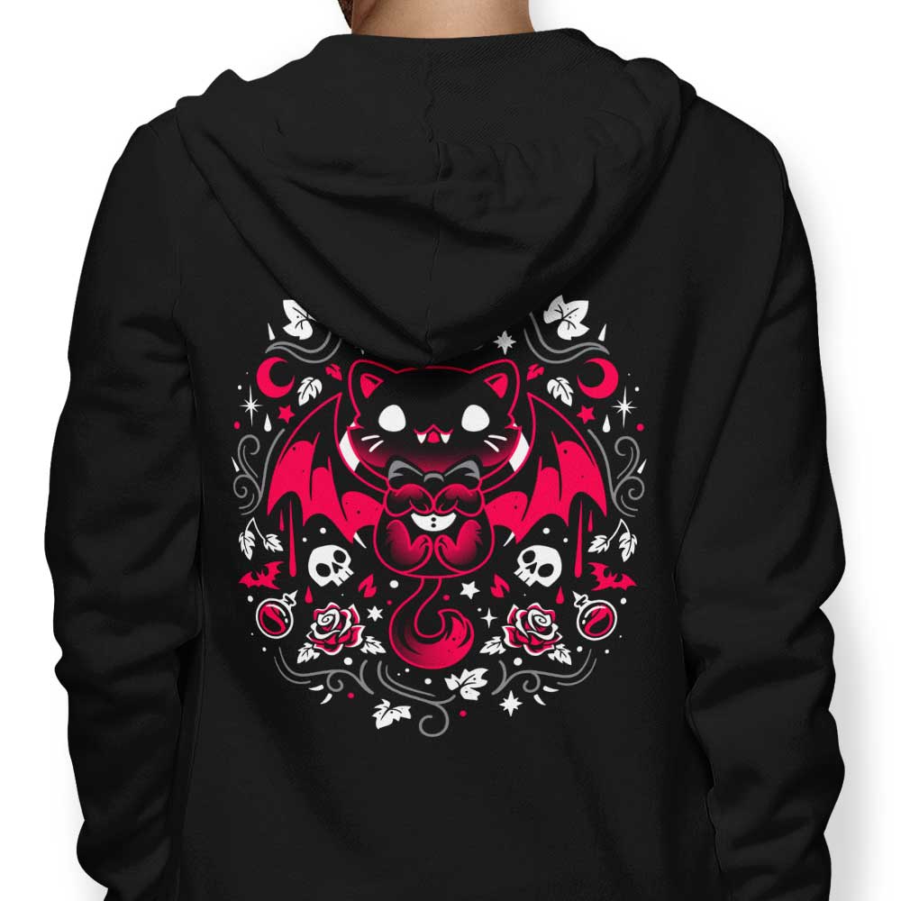 Purrs of Darkness - Adult & Kids T-Shirts, Sweatshirts & Hoodies apparel design preview 1