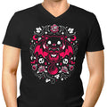 Purrs of Darkness Men's V-Neck - Adult & Kids T-Shirts, Sweatshirts & Hoodies apparel design preview 1