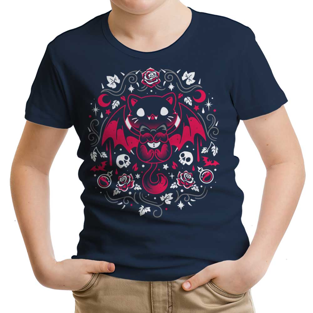 Purrs of Darkness Youth Apparel - Adult & Kids T-Shirts, Sweatshirts & Hoodies apparel design preview 2
