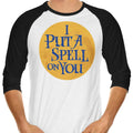 Put a Spell on You 3/4 Sleeve Raglan - Adult & Kids T-Shirts, Sweatshirts & Hoodies apparel design preview 1