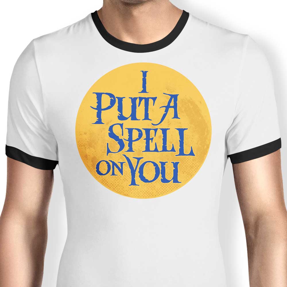 Put a Spell on You Ringer - Adult & Kids T-Shirts, Sweatshirts & Hoodies apparel design preview 1