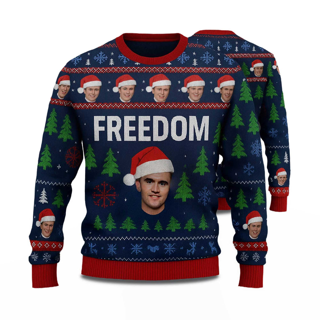 Charlie Kirk Freedom Ugly Christmas Sweater product image