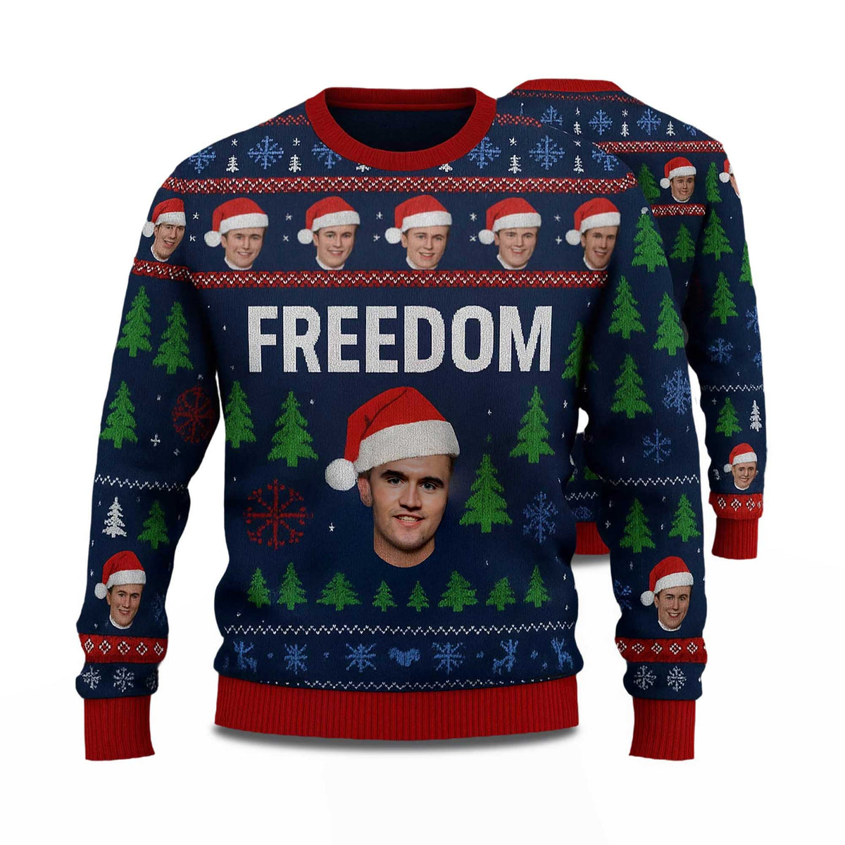 Charlie Kirk Freedom Ugly Christmas Sweater product image