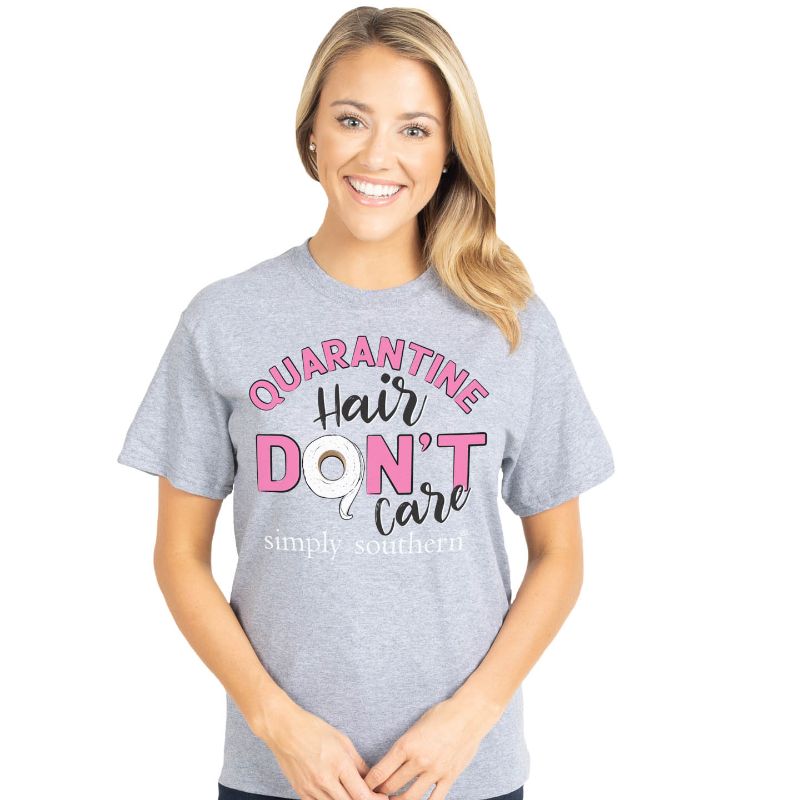 Simply Southern Collection Quarantine Hair - Adult & Kids T-Shirts, Sweatshirts & Hoodies apparel design preview 1