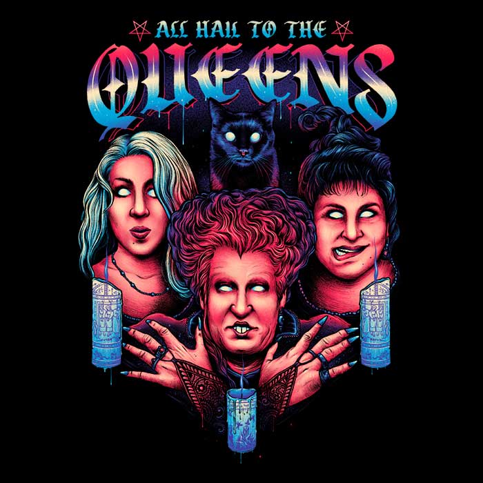 Queens of Halloween Men's Apparel - Adult & Kids T-Shirts, Sweatshirts & Hoodies apparel design preview 2