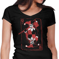 Quinn of Hearts Women's V-Neck - Adult & Kids T-Shirts, Sweatshirts & Hoodies apparel design preview 1