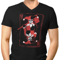 Quinn of Hearts Men's V-Neck - Adult & Kids T-Shirts, Sweatshirts & Hoodies apparel design preview 1