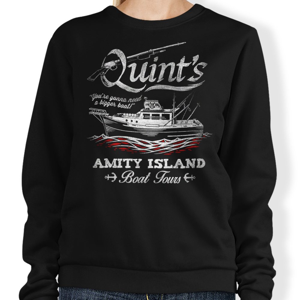 Quint's Boat Tours - Adult & Kids T-Shirts, Sweatshirts & Hoodies apparel design preview 1