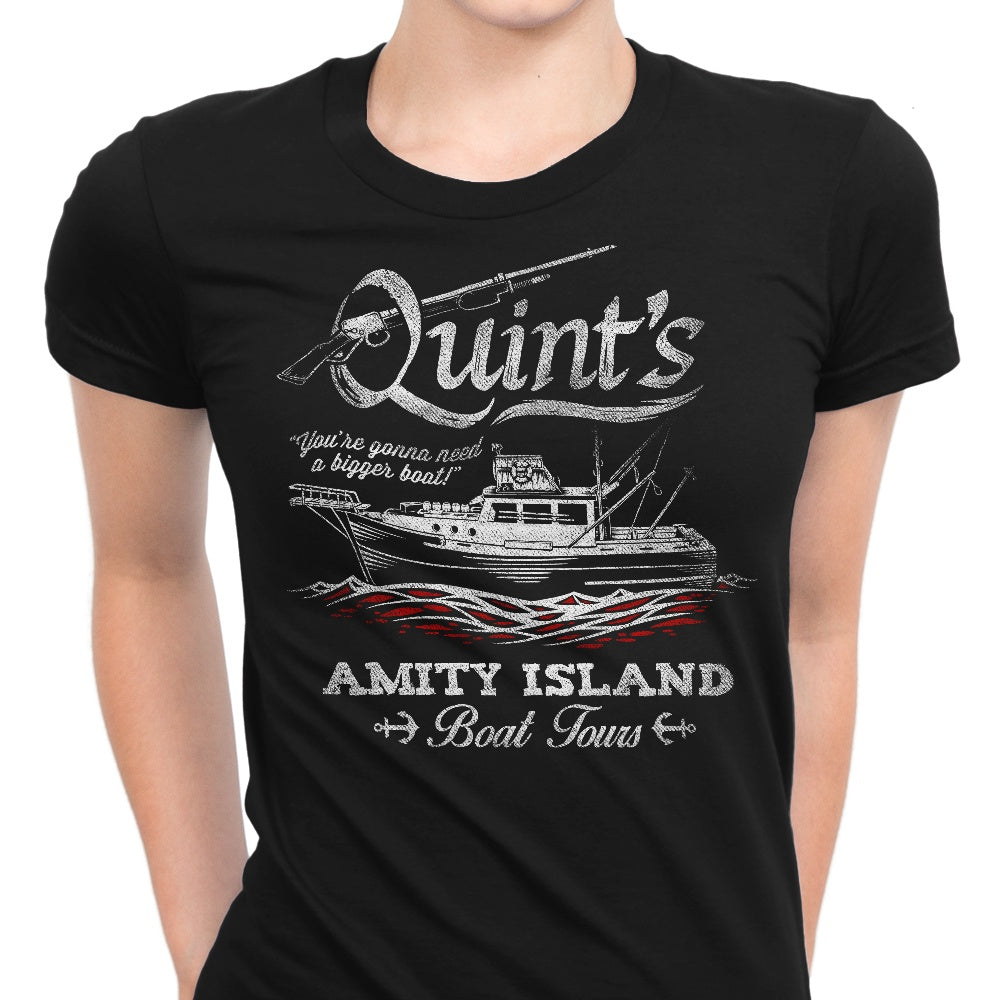 Quint's Boat Tours Women's Apparel - Adult & Kids T-Shirts, Sweatshirts & Hoodies apparel design preview 1