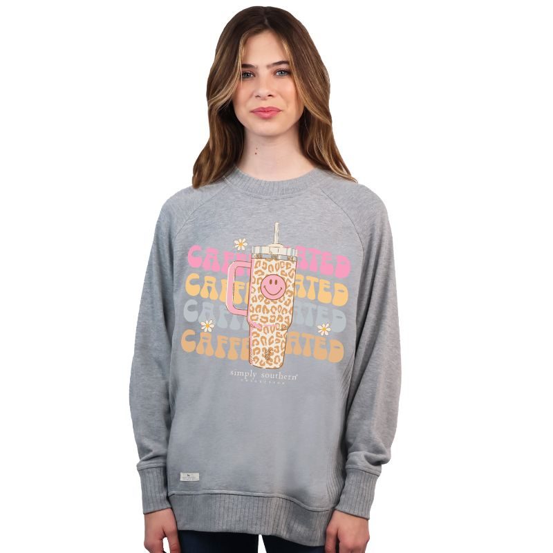 Simply Southern Caffeinated Crew - Adult & Kids T-Shirts, Sweatshirts & Hoodies apparel design preview 1