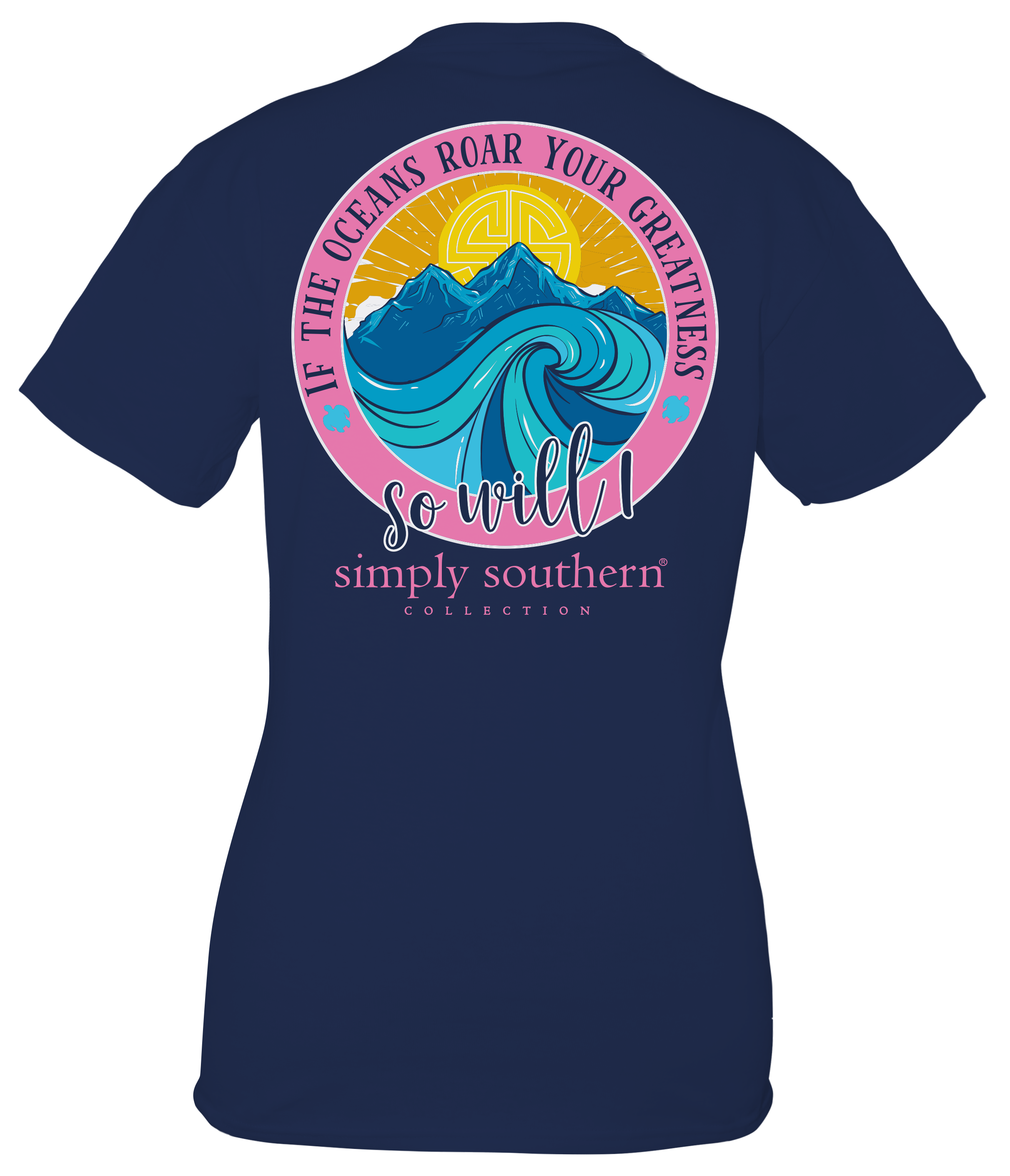 Simply Southern Preppy Oceans Roar Your Greatness - Adult & Kids T-Shirts, Sweatshirts & Hoodies apparel design preview 2