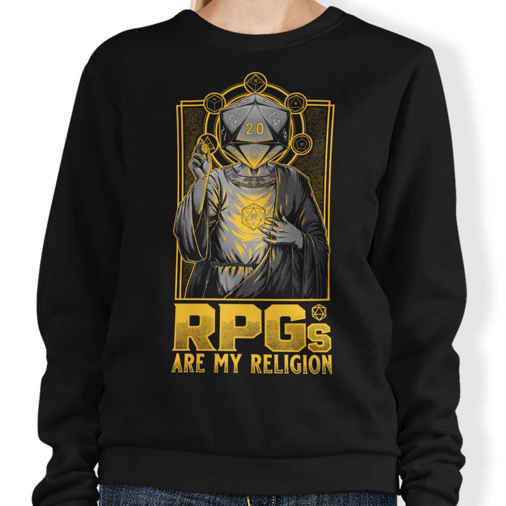 RPG's Are My Religion - Adult & Kids T-Shirts, Sweatshirts & Hoodies apparel design preview 1