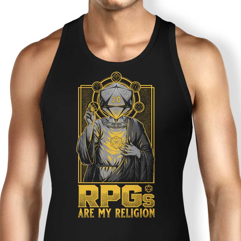 RPG's Are My Religion Tank Top - Adult & Kids T-Shirts, Sweatshirts & Hoodies apparel design preview 1