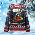 Raccoon Merry Whatever Ugly Christmas Sweater product image