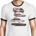 Race to Save the Day Ringer - Adult & Kids T-Shirts, Sweatshirts & Hoodies apparel design preview 1