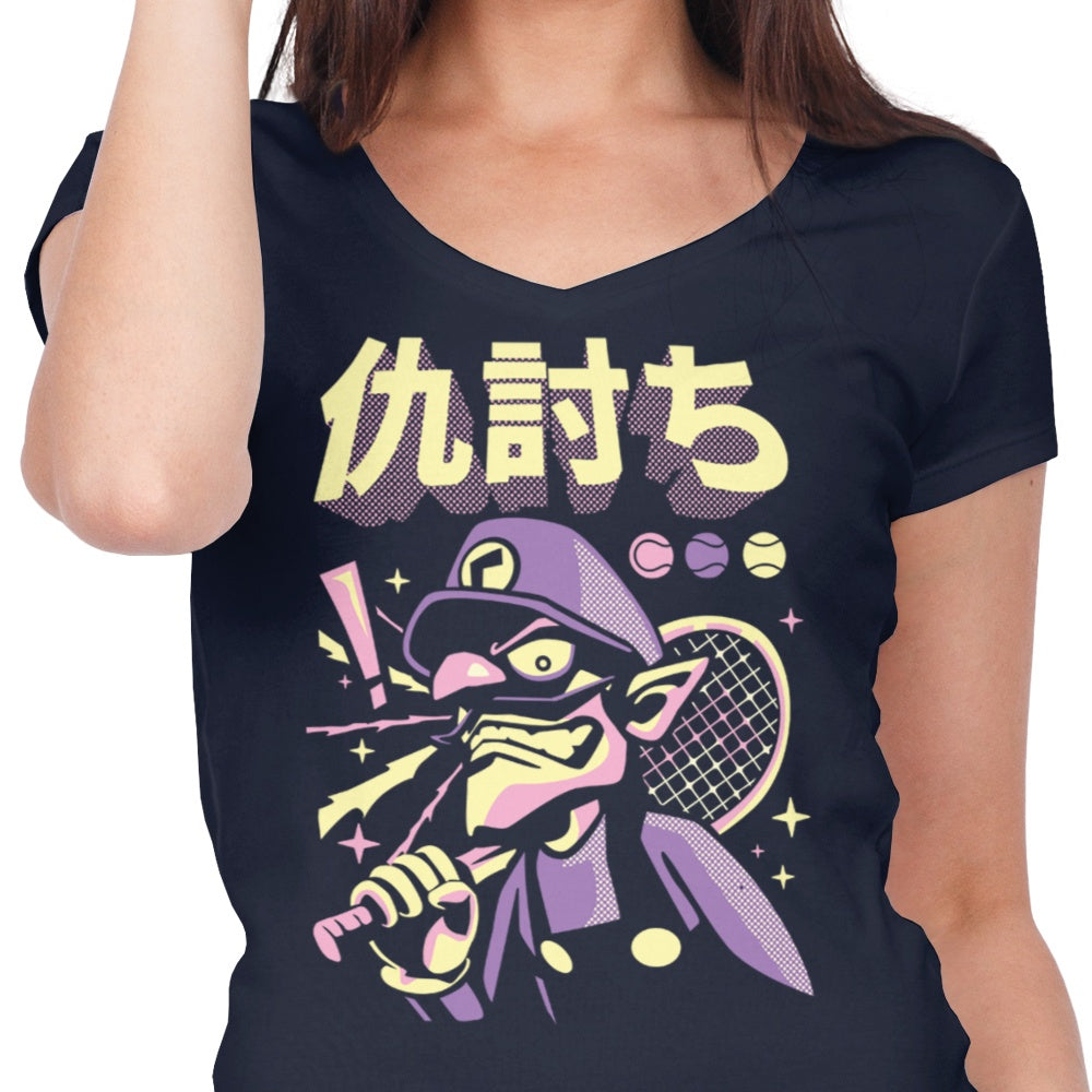 Racket Vengeance Women's V-Neck - Adult & Kids T-Shirts, Sweatshirts & Hoodies apparel design preview 2