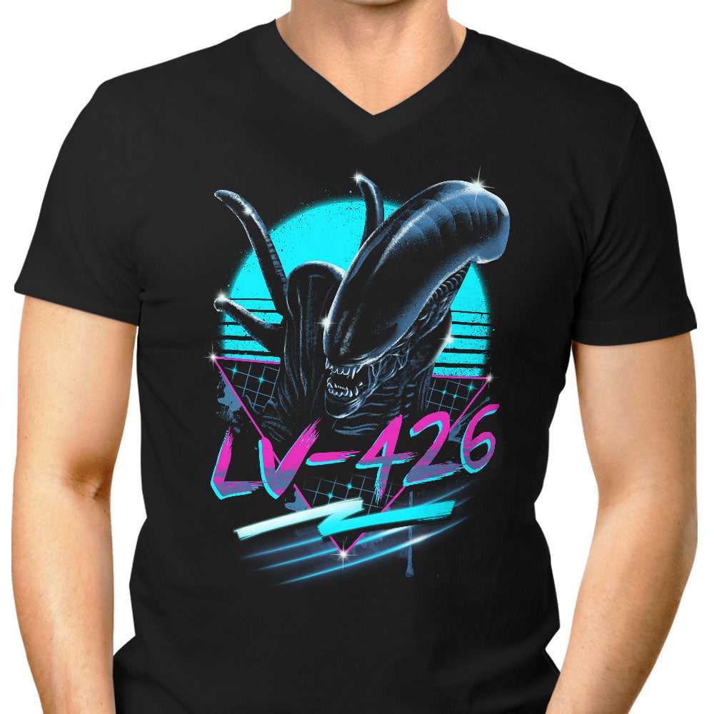Rad Alien Men's V-Neck - Adult & Kids T-Shirts, Sweatshirts & Hoodies apparel design preview 1