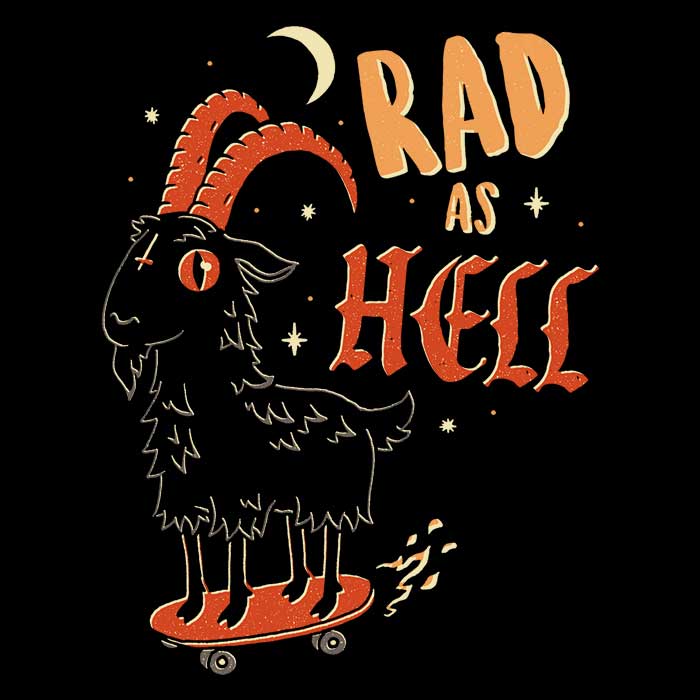 Rad as Hell Men's Apparel - Adult & Kids T-Shirts, Sweatshirts & Hoodies apparel design preview 2