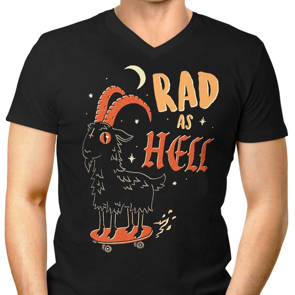 Rad as Hell Men's V-Neck - Adult & Kids T-Shirts, Sweatshirts & Hoodies apparel design preview 1