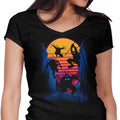 Rad Turtles Women's V-Neck - Adult & Kids T-Shirts, Sweatshirts & Hoodies apparel design preview 1