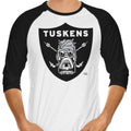 Raiders 3/4 Sleeve Raglan - Adult & Kids T-Shirts, Sweatshirts & Hoodies apparel design preview 1